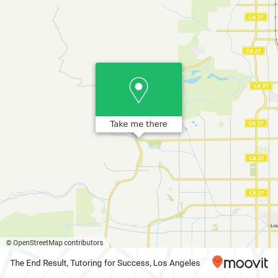 The End Result, Tutoring for Success map