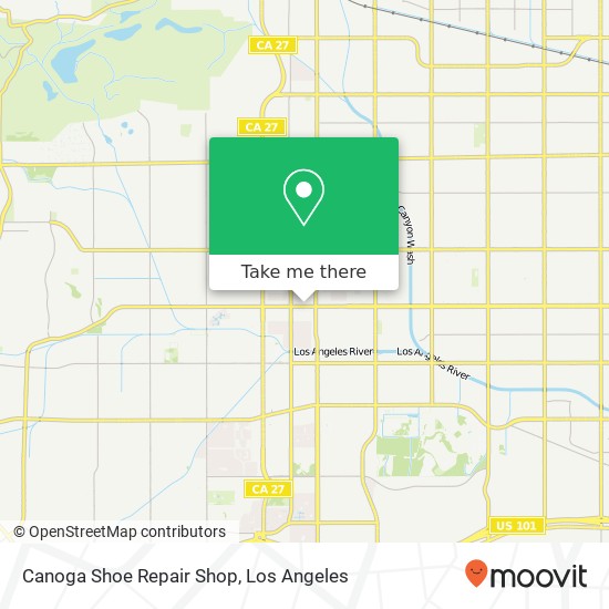 Canoga Shoe Repair Shop map