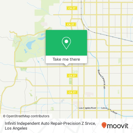 Infiniti Independent Auto Repair-Precision Z Srvce map