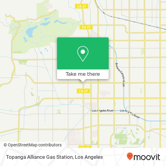 Topanga Alliance Gas Station map