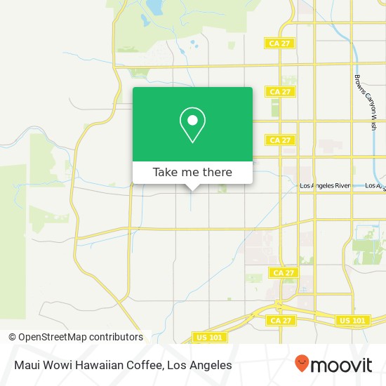 Mapa de Maui Wowi Hawaiian Coffee