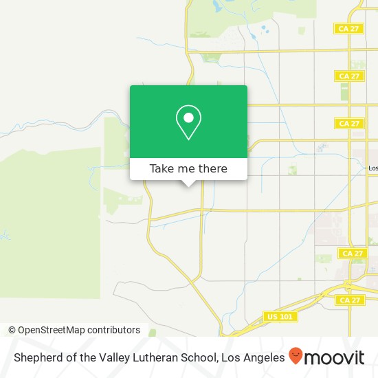 Shepherd of the Valley Lutheran School map