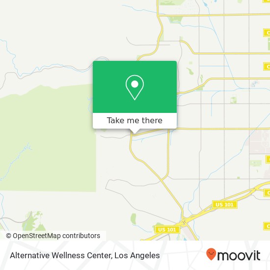 Mapa de Alternative Wellness Center