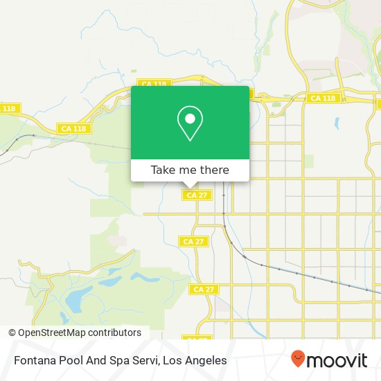 Fontana Pool And Spa Servi map