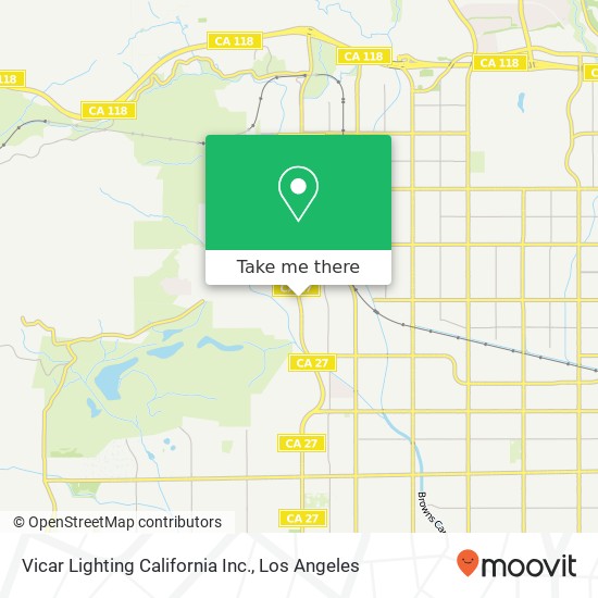 Vicar Lighting California Inc. map