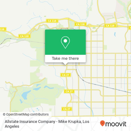 Allstate Insurance Company - Mike Krupka map