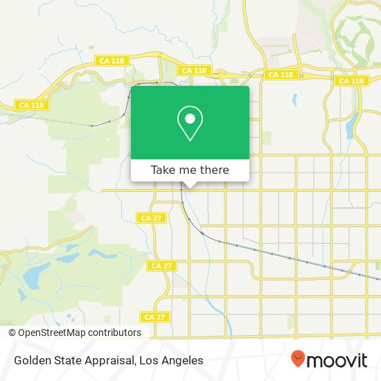 Mapa de Golden State Appraisal