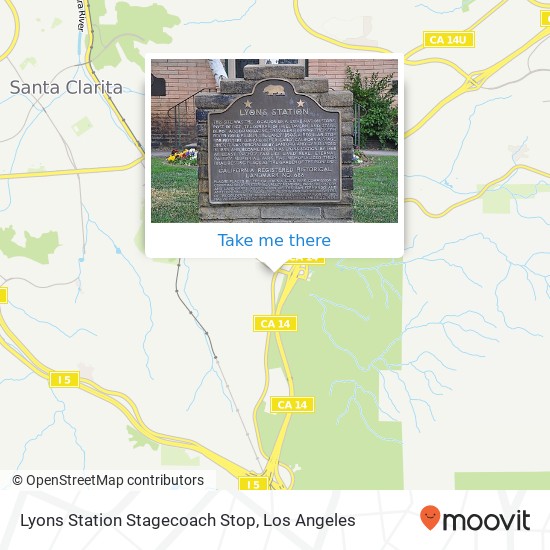 Mapa de Lyons Station Stagecoach Stop