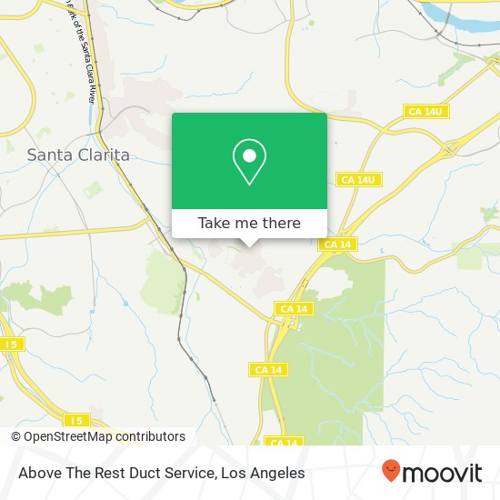 Mapa de Above The Rest Duct Service