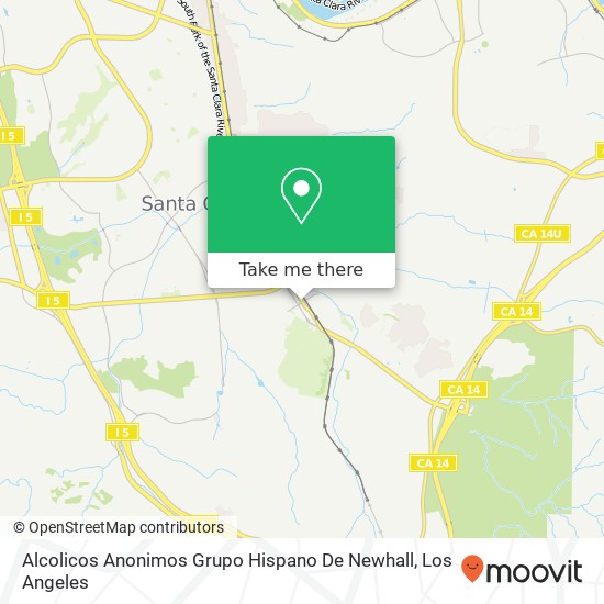 Alcolicos Anonimos Grupo Hispano De Newhall map