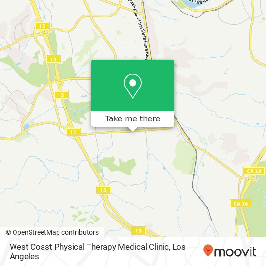 West Coast Physical Therapy Medical Clinic map