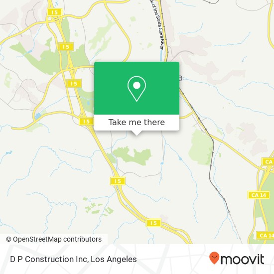 D P Construction Inc map