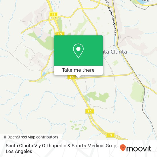 Mapa de Santa Clarita Vly Orthopedic & Sports Medical Grop