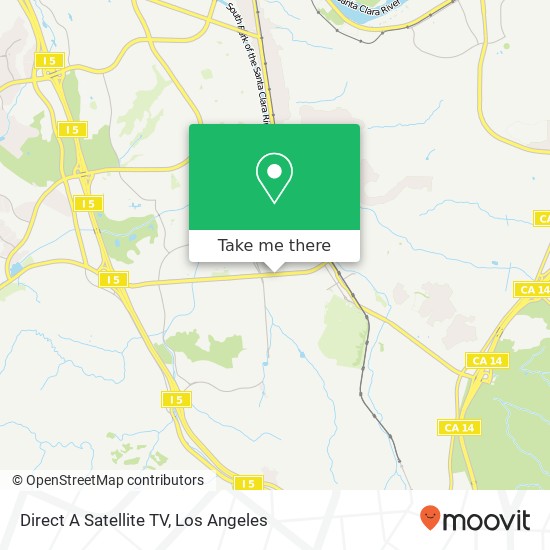 Direct A Satellite TV map