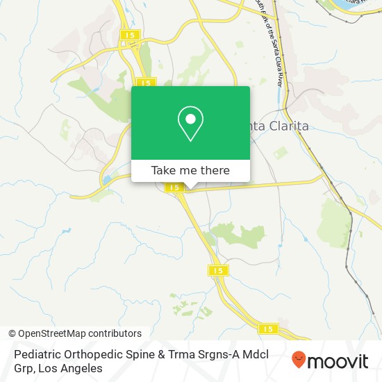 Mapa de Pediatric Orthopedic Spine & Trma Srgns-A Mdcl Grp