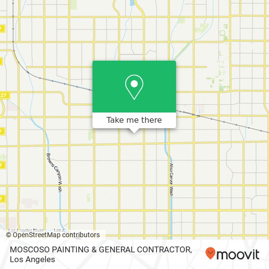 MOSCOSO PAINTING & GENERAL CONTRACTOR map