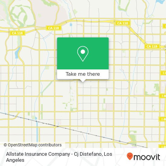 Allstate Insurance Company - Cj Distefano map