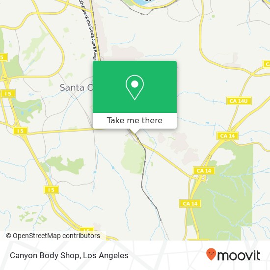 Canyon Body Shop map