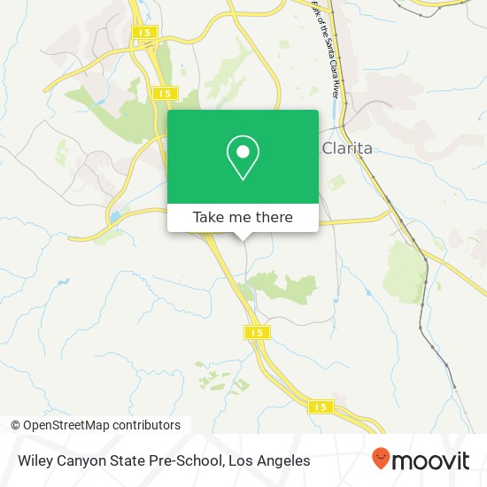 Wiley Canyon State Pre-School map