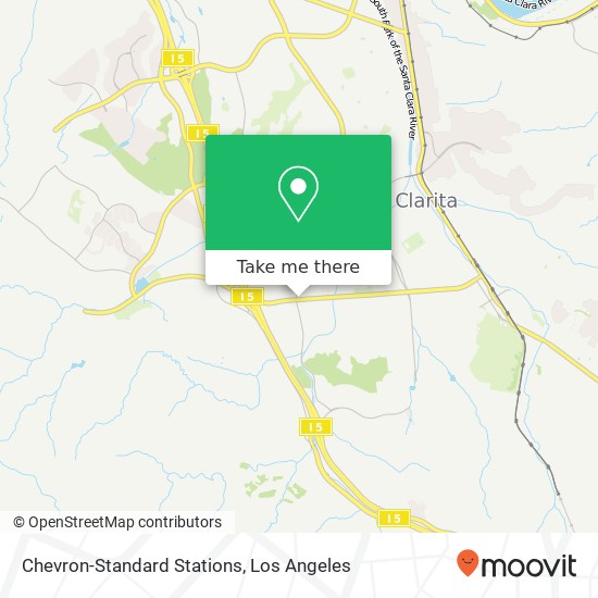 Chevron-Standard Stations map