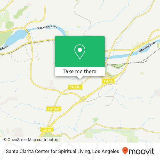 Mapa de Santa Clarita Center for Spiritual Living