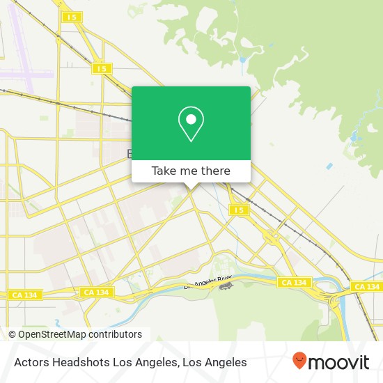 Actors Headshots Los Angeles map