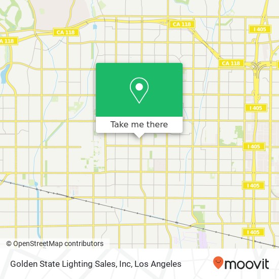 Mapa de Golden State Lighting Sales, Inc