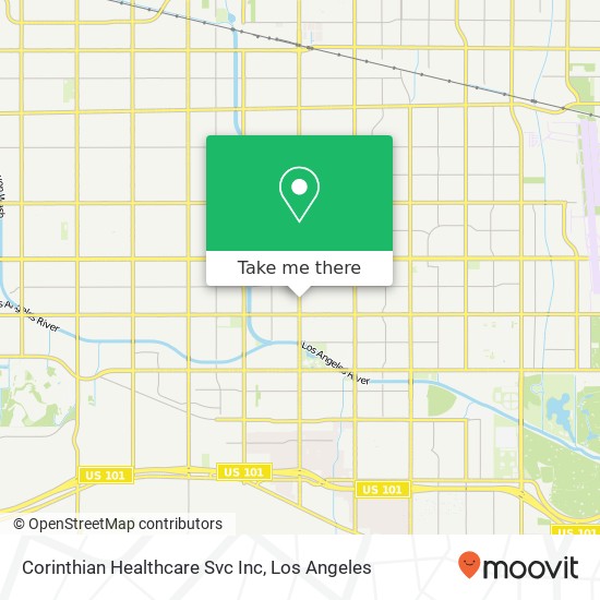 Mapa de Corinthian Healthcare Svc Inc