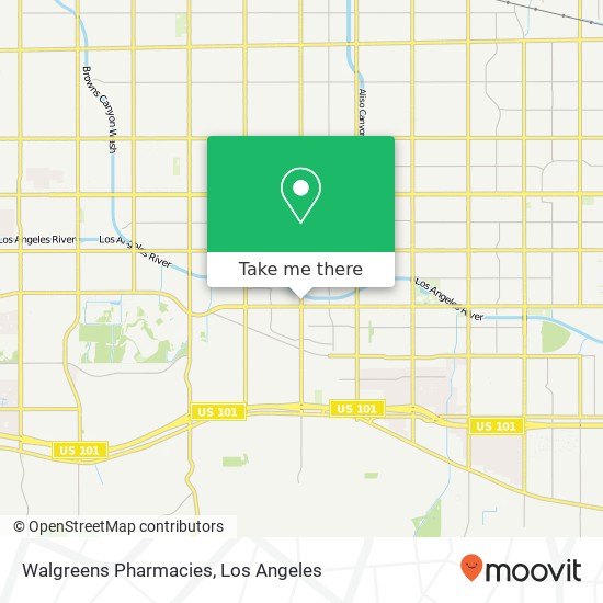 Mapa de Walgreens Pharmacies