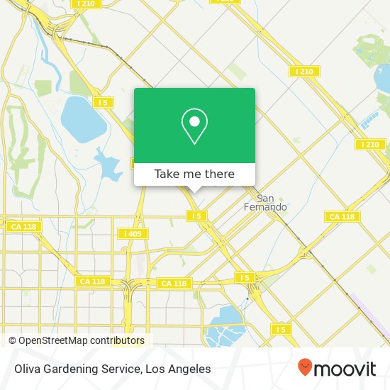 Oliva Gardening Service map
