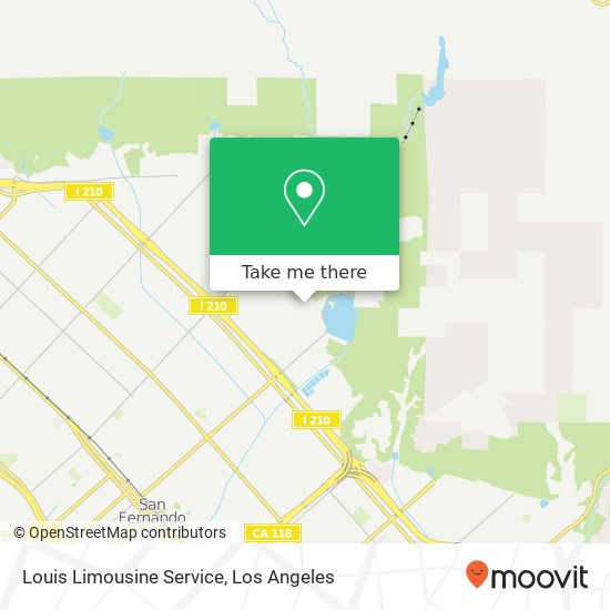 Louis Limousine Service map