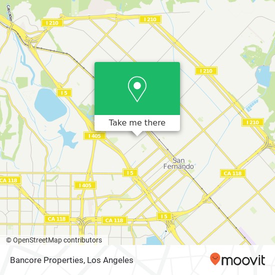 Bancore Properties map