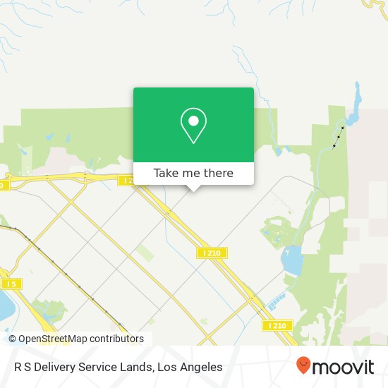 R S Delivery Service Lands map