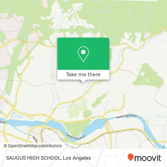 Mapa de SAUGUS HIGH SCHOOL