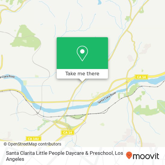 Mapa de Santa Clarita Little People Daycare & Preschool