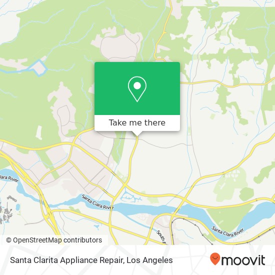Mapa de Santa Clarita Appliance Repair