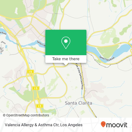 Valencia Allergy & Asthma Ctr map