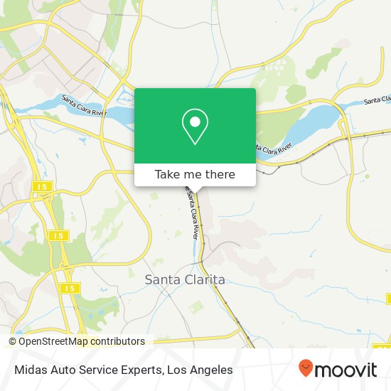 Mapa de Midas Auto Service Experts