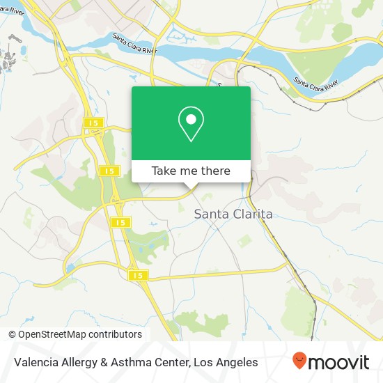 Valencia Allergy & Asthma Center map