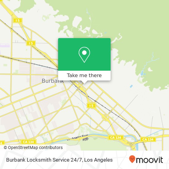 Burbank Locksmith Service 24/7 map