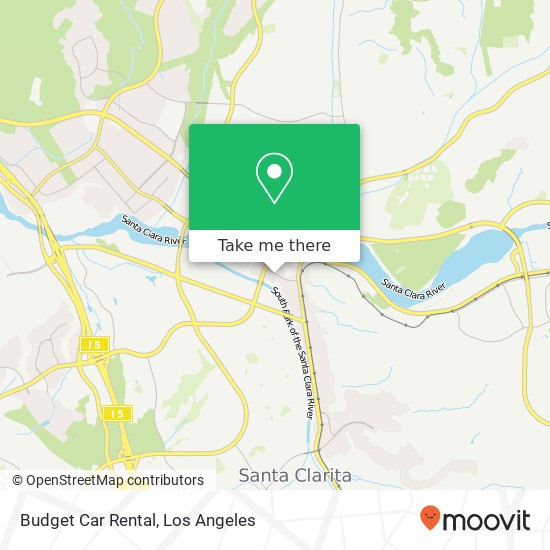 Budget Car Rental map