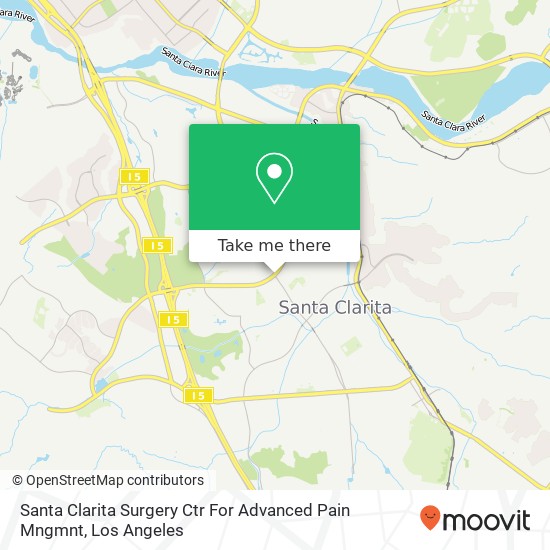 Santa Clarita Surgery Ctr For Advanced Pain Mngmnt map