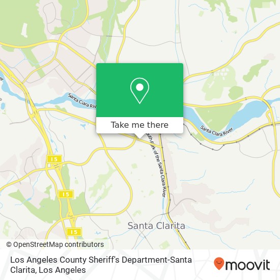 Los Angeles County Sheriff's Department-Santa Clarita map