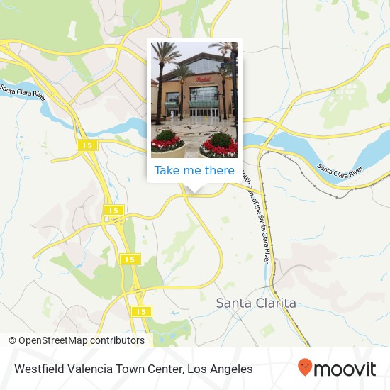 Westfield Valencia Town Center map