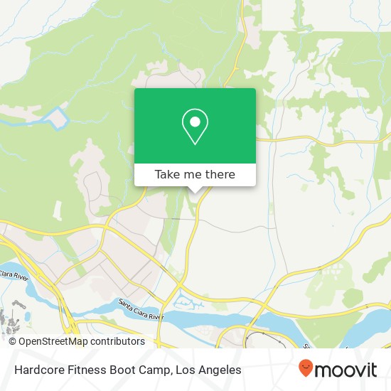 Hardcore Fitness Boot Camp map