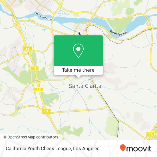 California Youth Chess League map