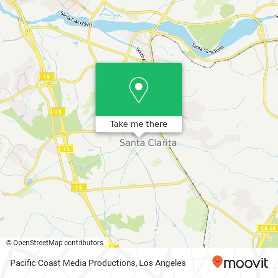 Pacific Coast Media Productions map