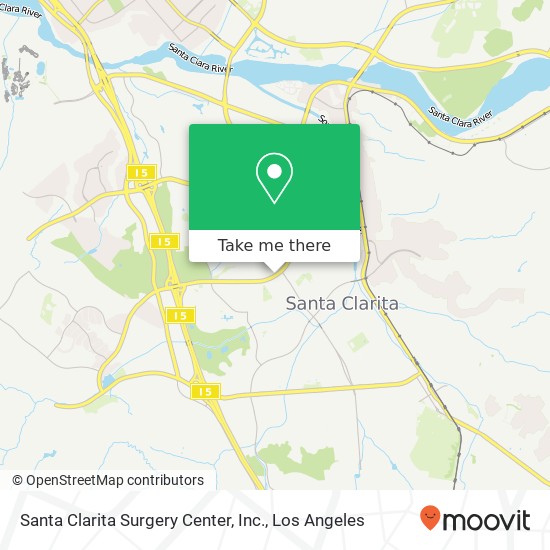 Mapa de Santa Clarita Surgery Center, Inc.