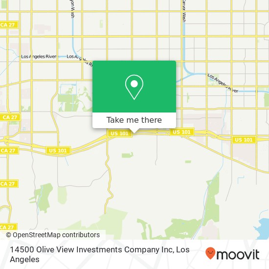 14500 Olive View Investments Company Inc map
