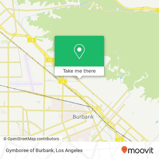 Gymboree of Burbank map